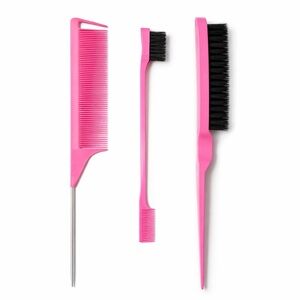 Pink Hair Styling Comb Set